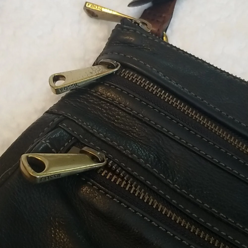 Fossil Explorer Crossbody Leather Y2K Bag PACKED